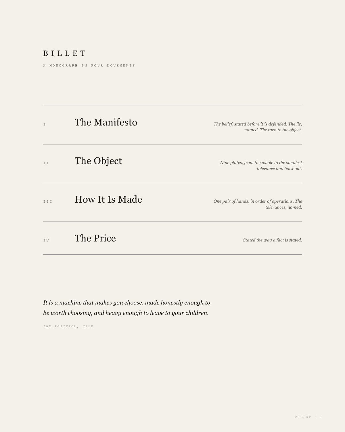 BILLET, 2 of 35