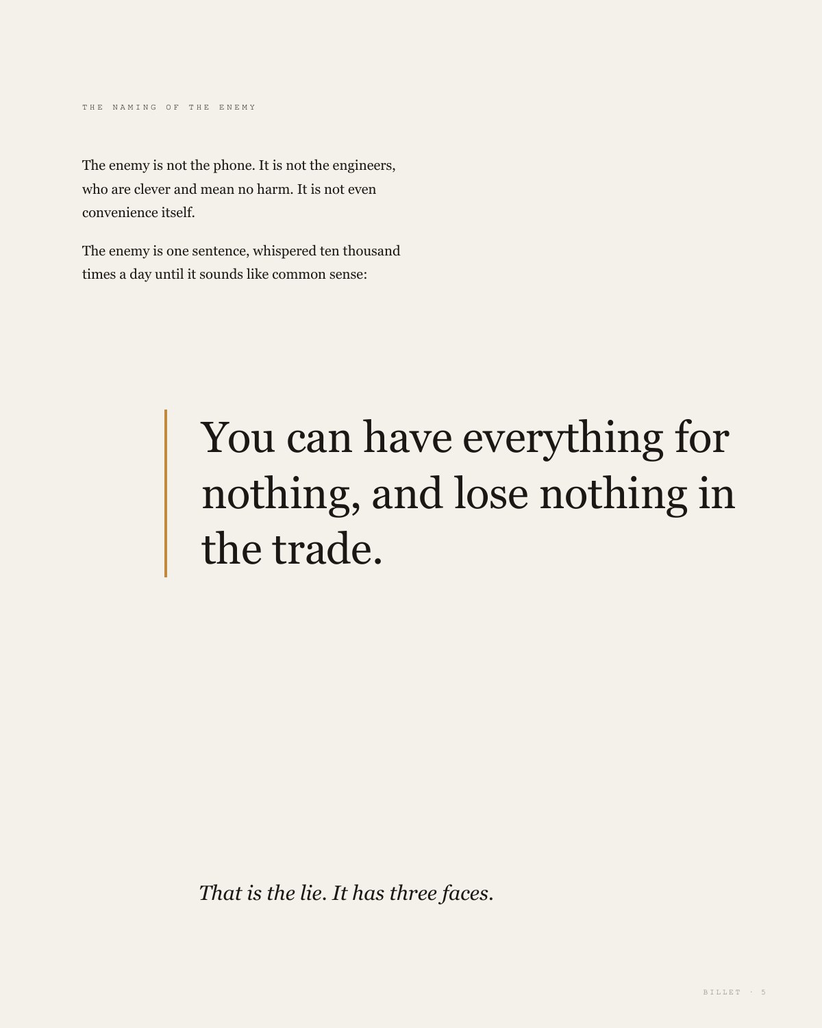 BILLET, 5 of 35