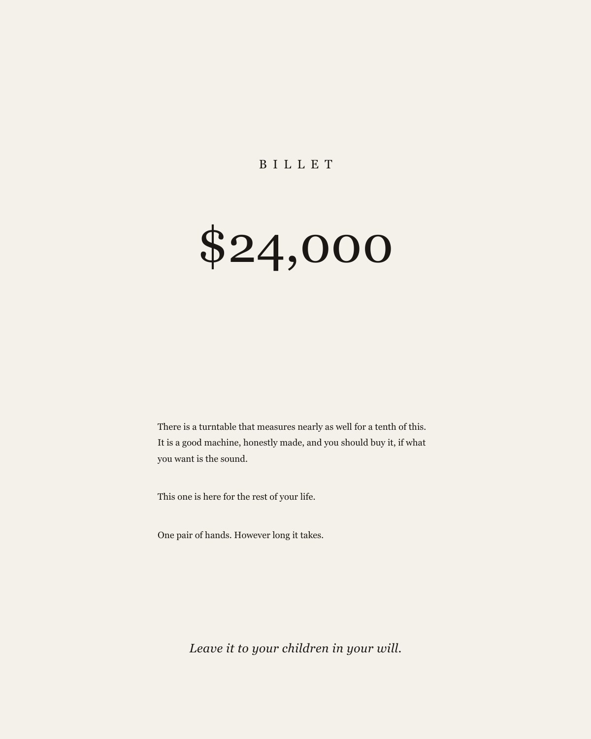 BILLET, 23 of 35