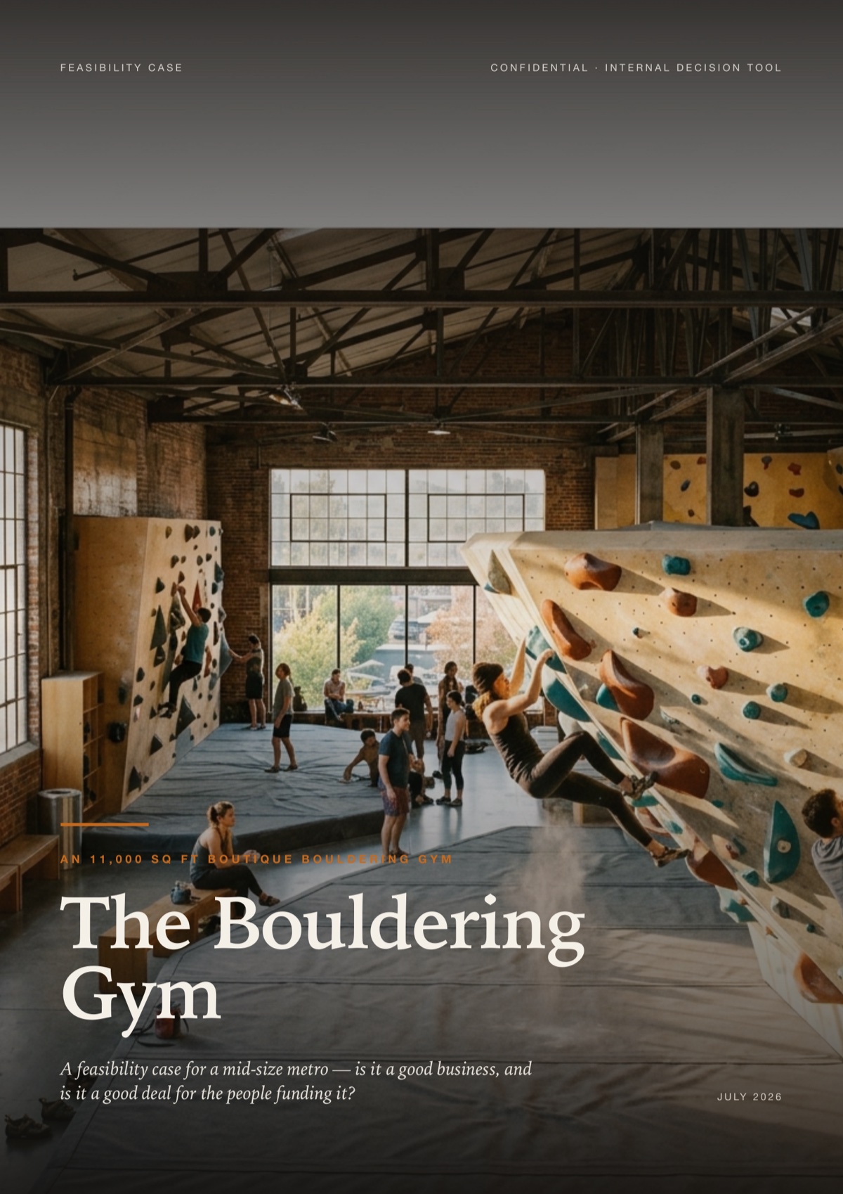 The Bouldering Gym Business Case, 1 of 12
