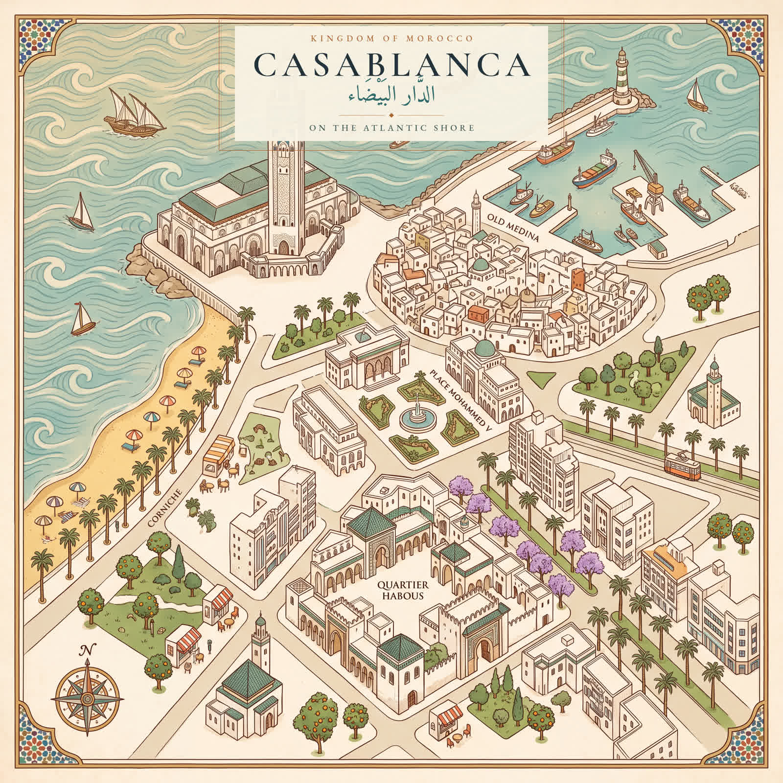Casablanca, a Map Puzzle: the work's own cover.