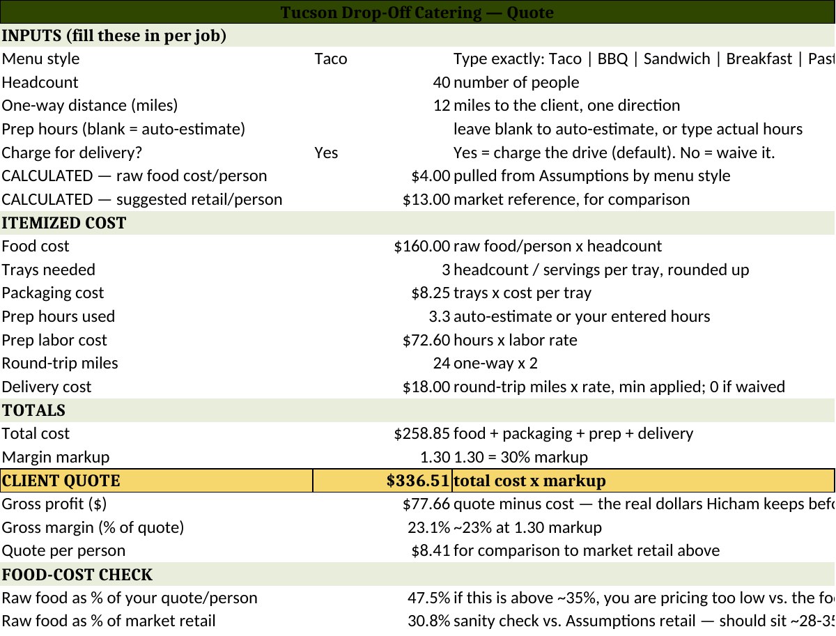 Catering Quote Tool, 8 of 8
