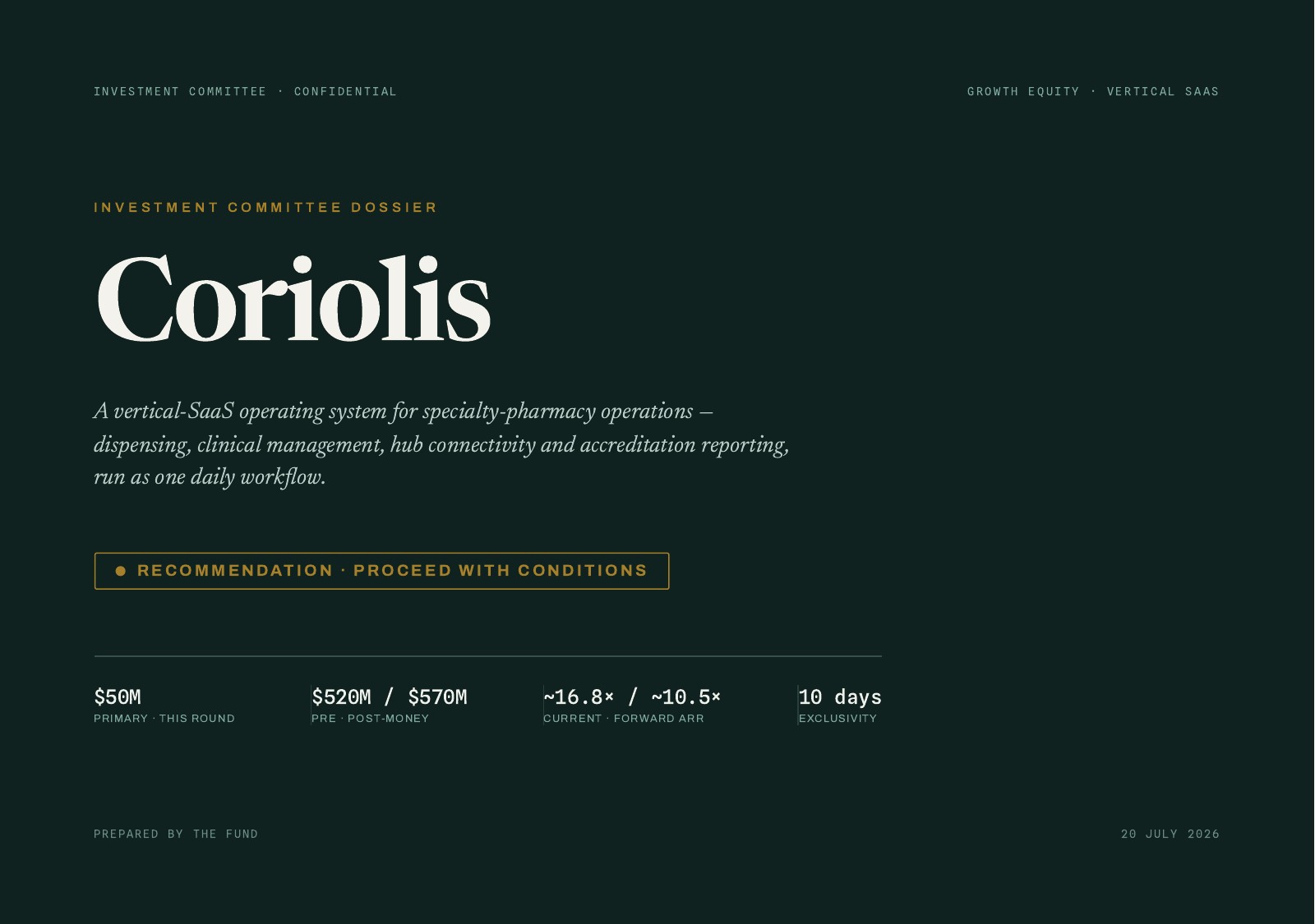 Coriolis IC Dossier