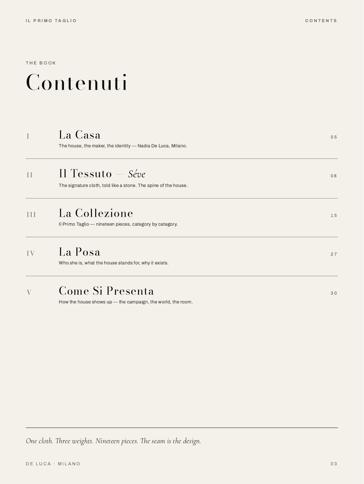 DE LUCA, 3 of 31
