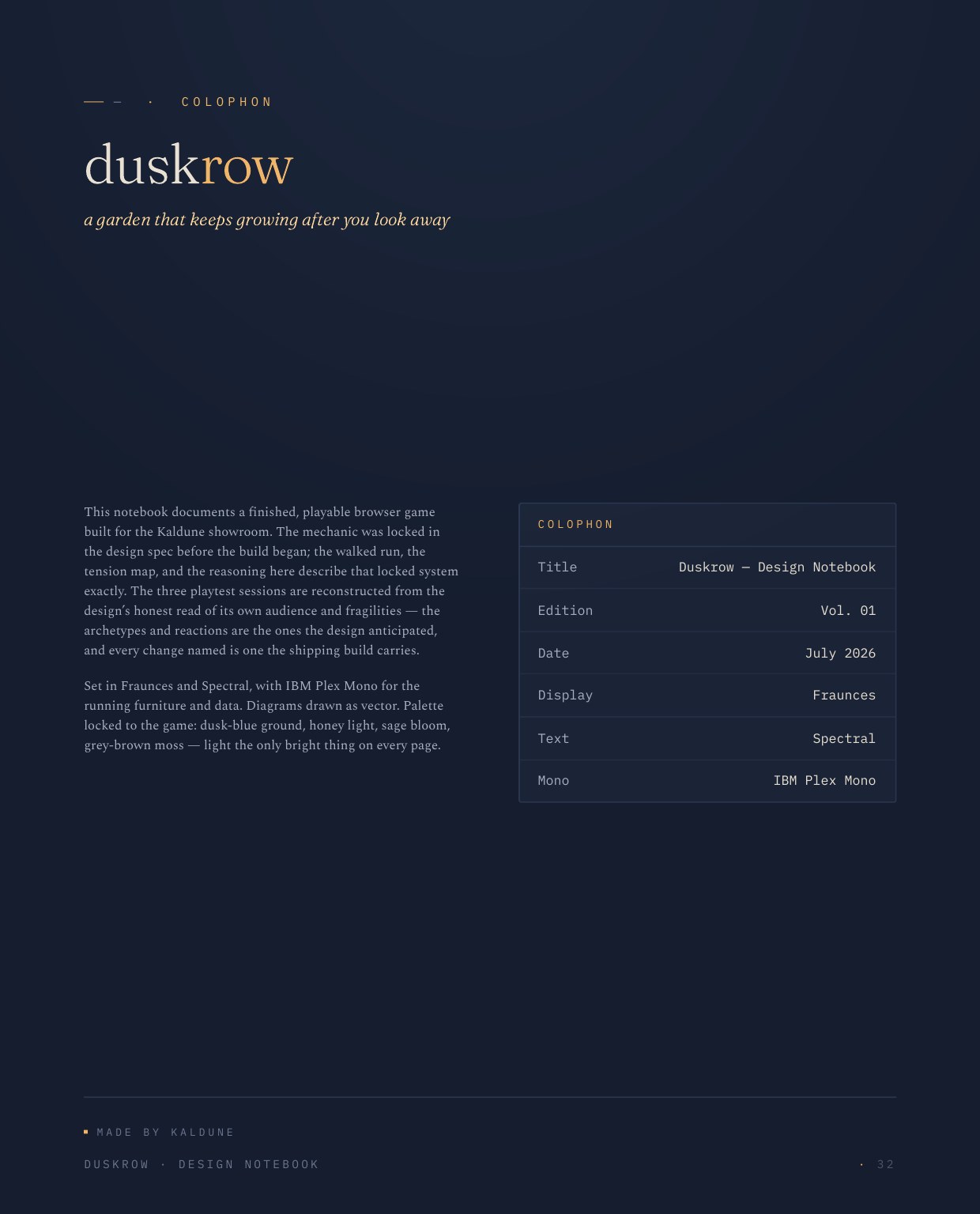 Duskrow, 38 of 38