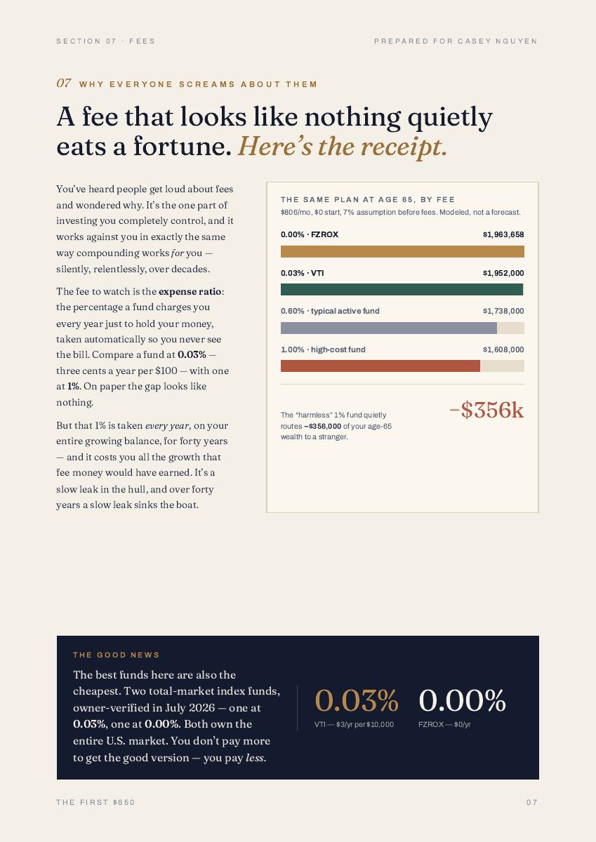 The First $650, 8 of 12