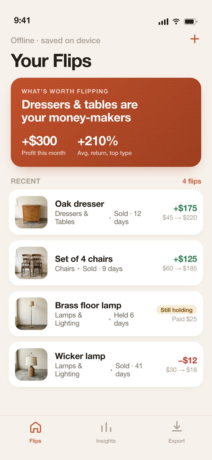 Flea Market Flip Tracker, 1 of 4