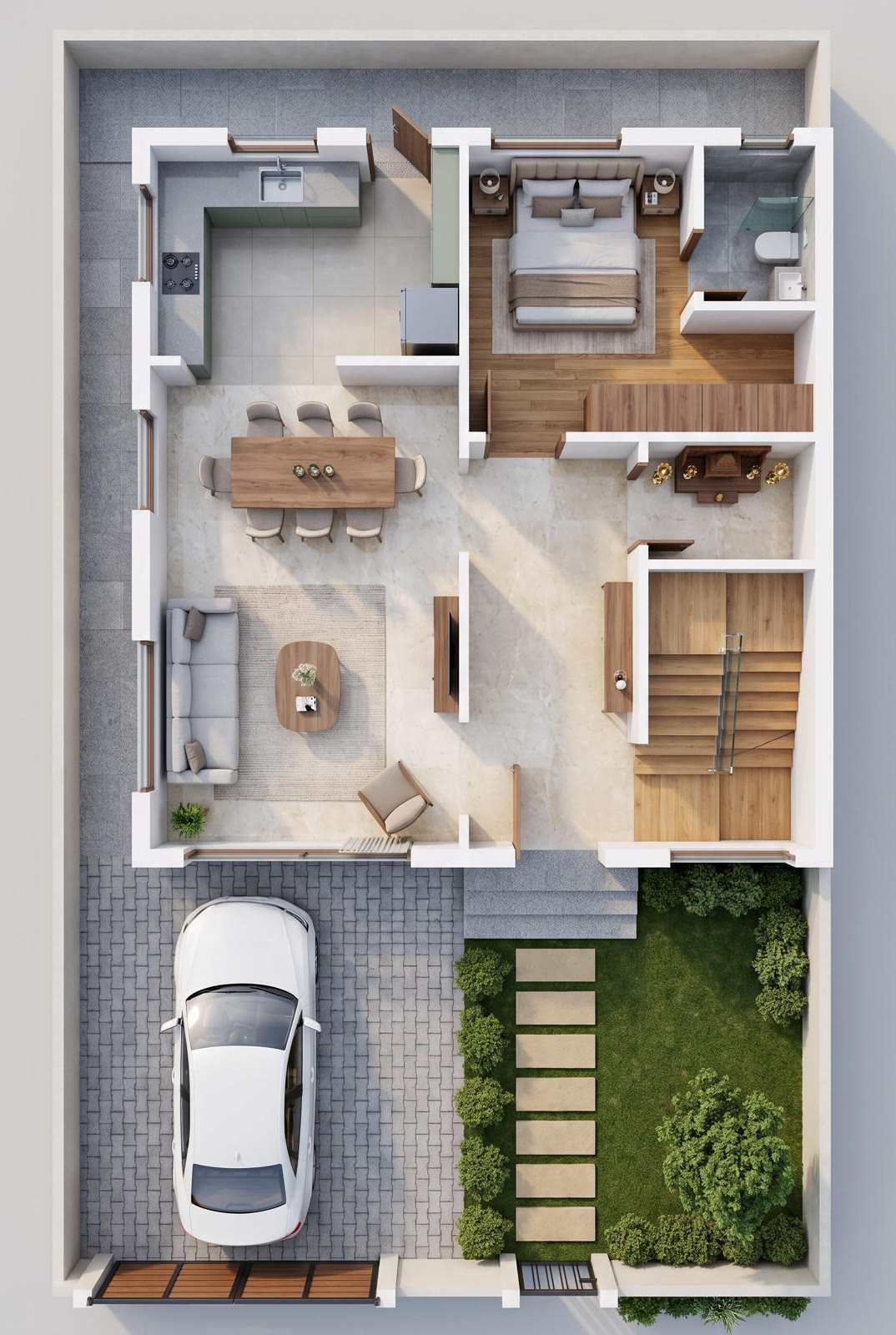 Floor Plan to 3D House, 2 of 2
