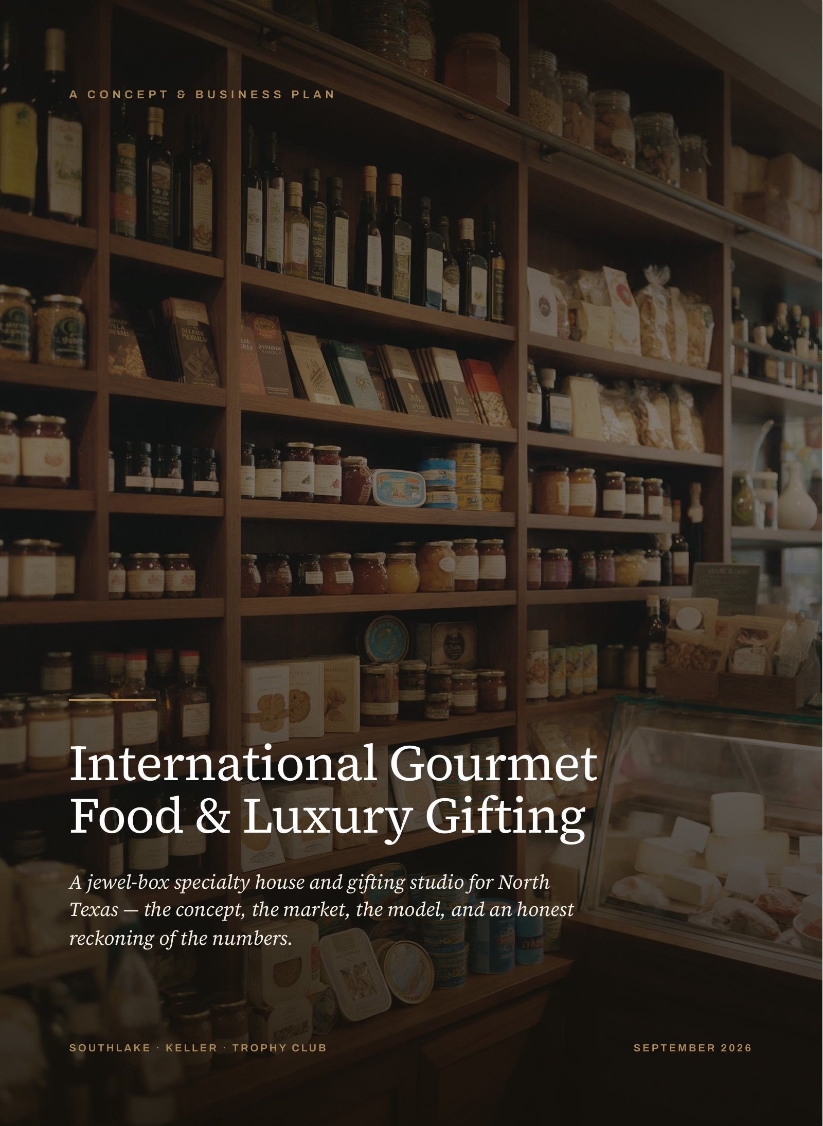 International Gourmet Food & Luxury Gifting: the work's own cover.