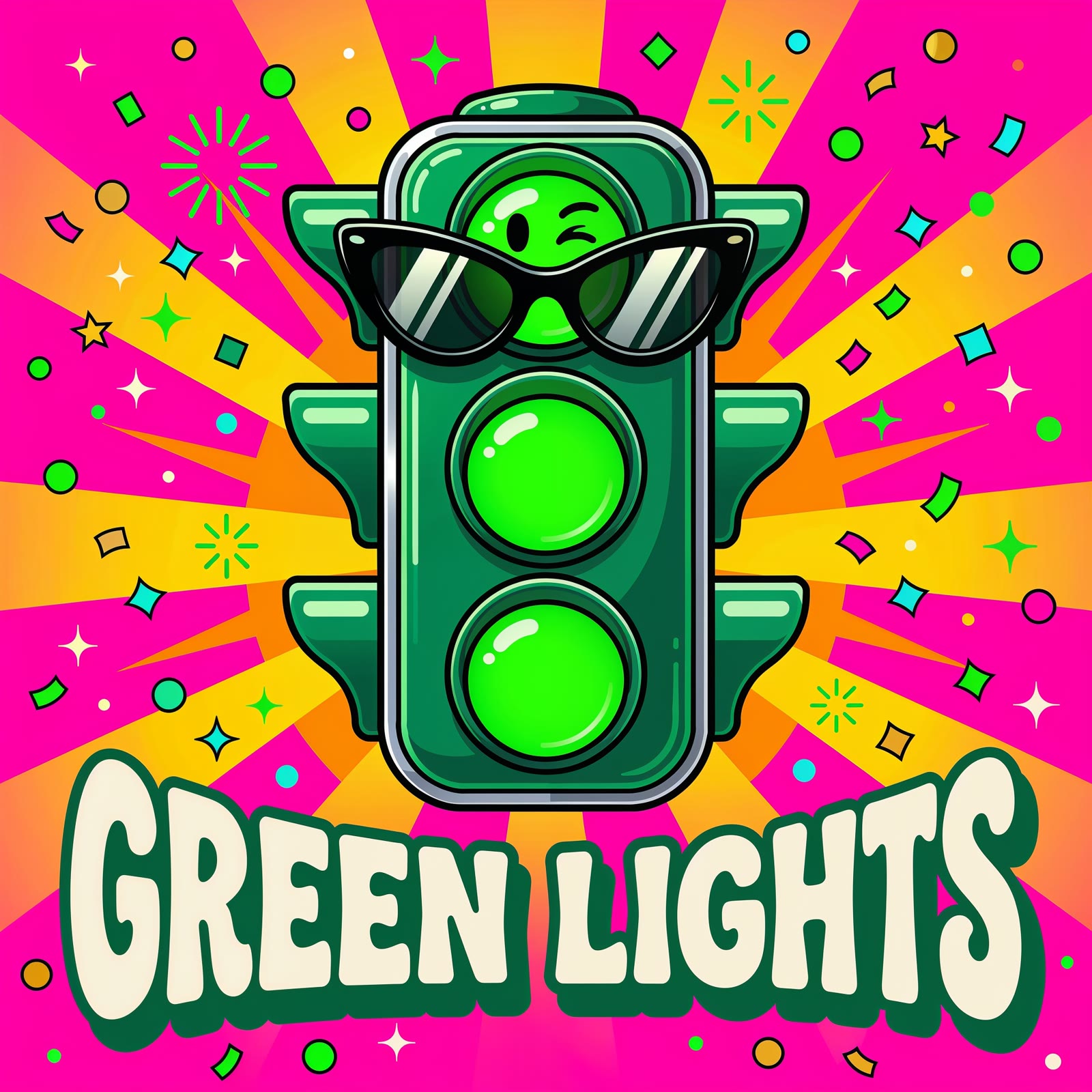 Green Lights: the work's own cover.