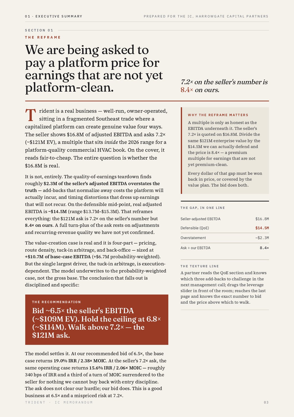 Harrowgate: Trident Deal Book, 3 of 20