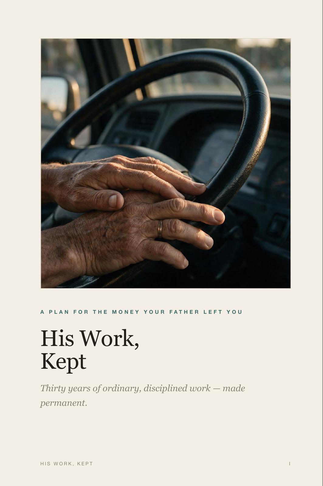 His Work, Kept