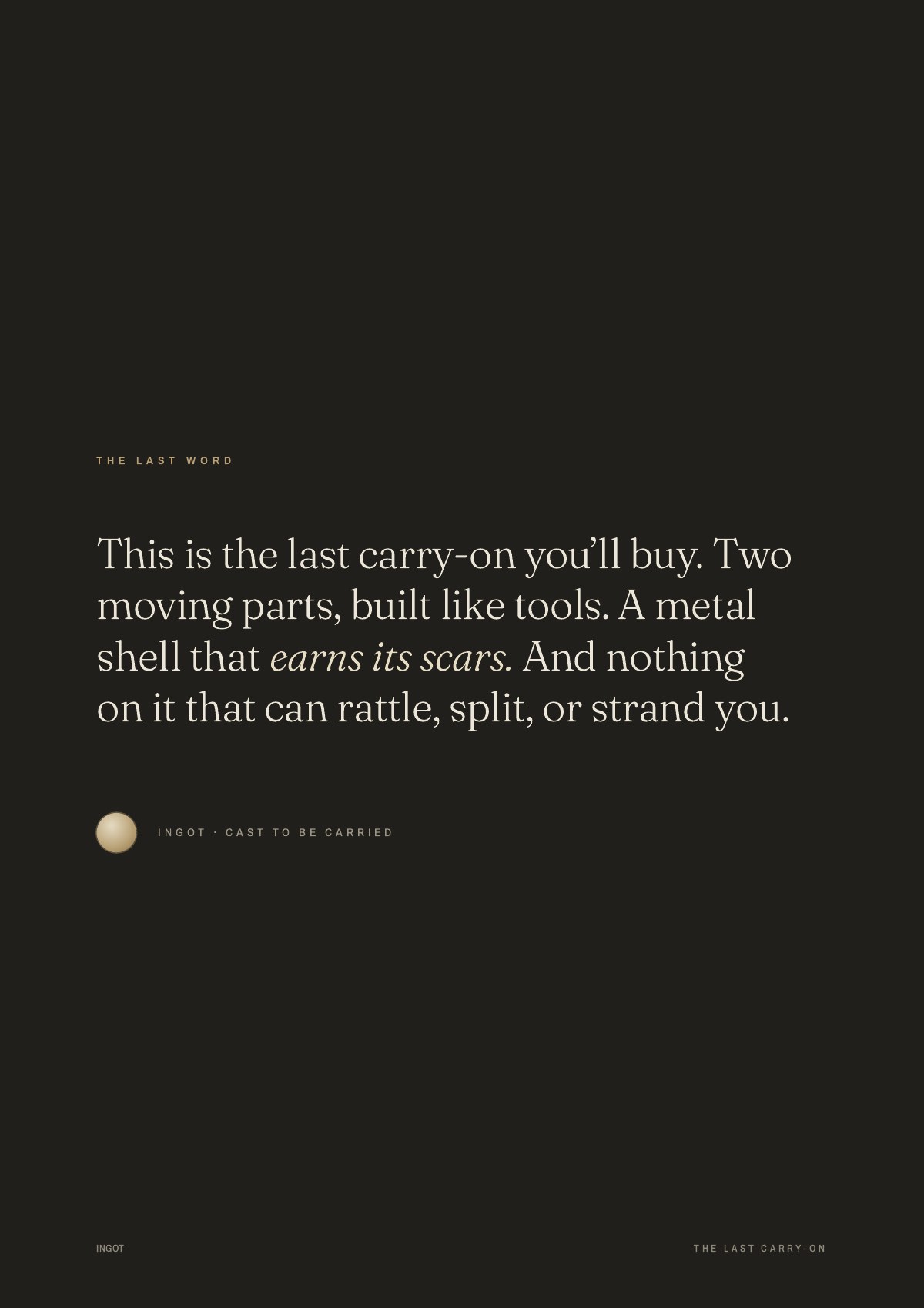 The Carry-On, Rebuilt (INGOT), 21 of 29