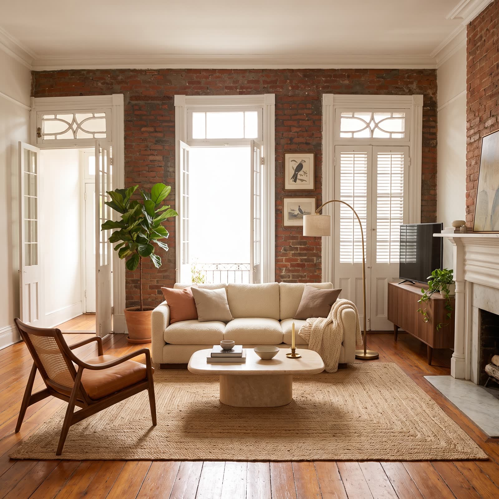 Living Room — Warm Modern Transformation: the work's own cover.