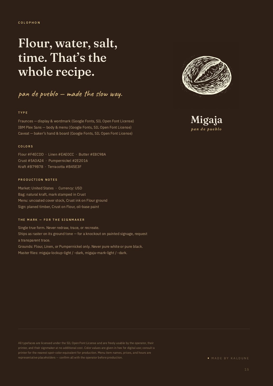 Migaja, 15 of 15