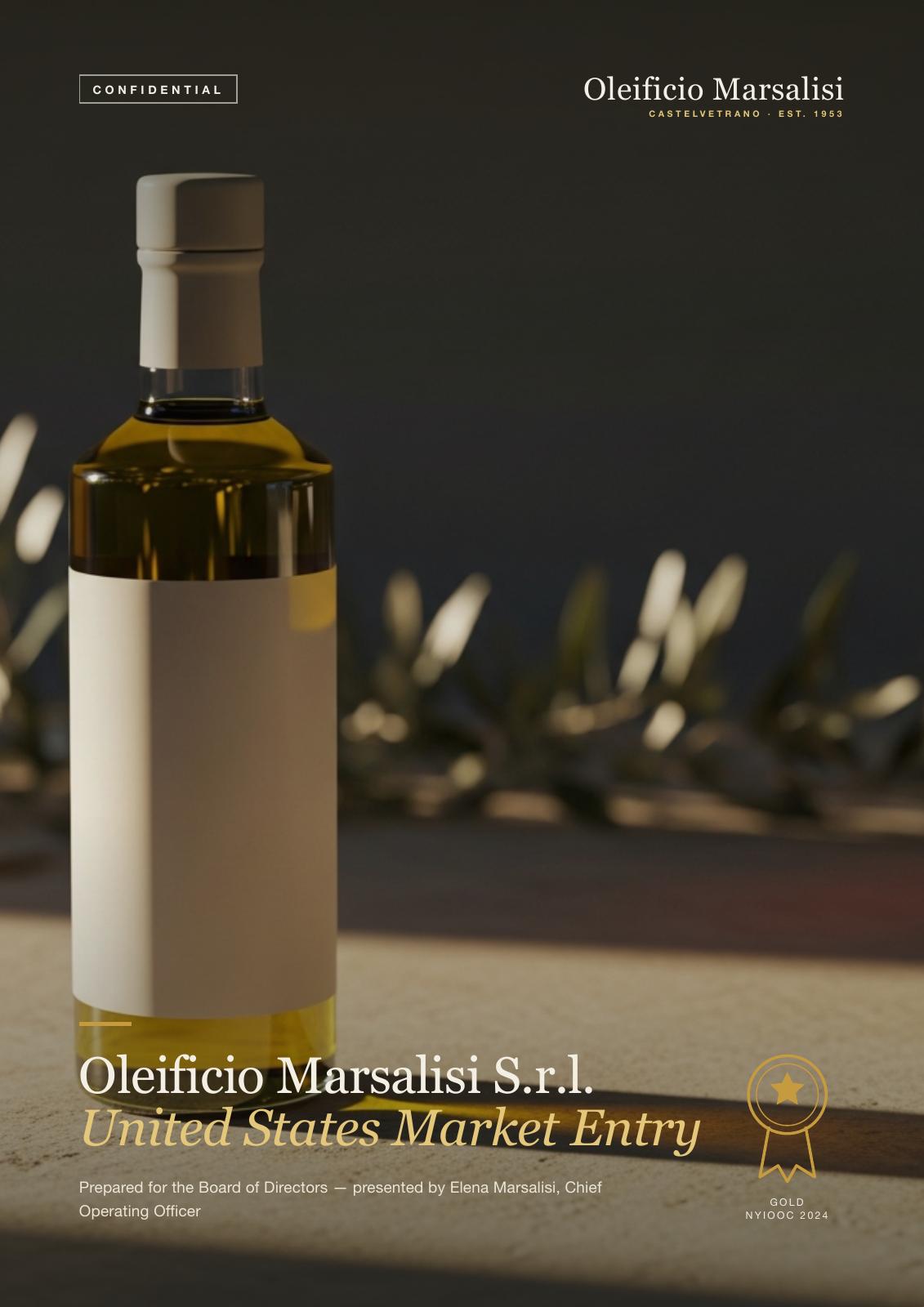 Oleificio Marsalisi — US Market Entry