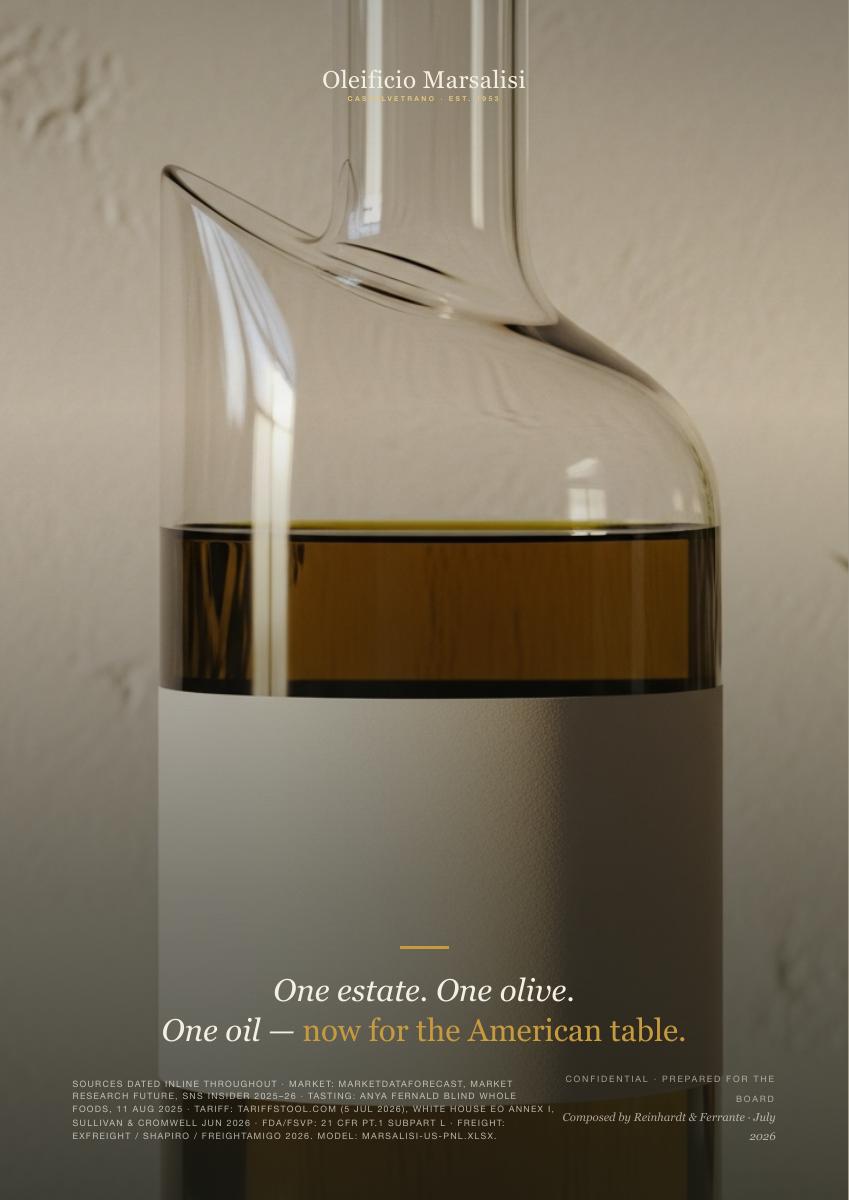 Oleificio Marsalisi: US Market Entry, 16 of 16