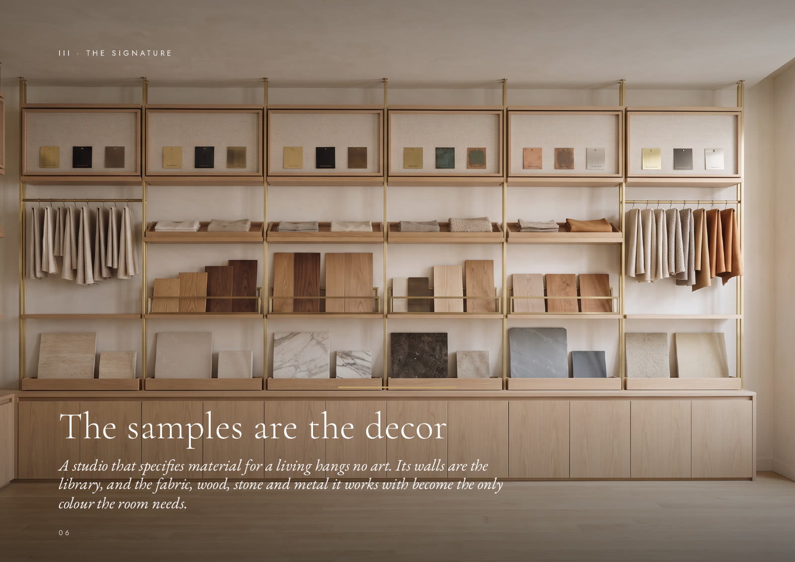 A Design Studio Where the Samples Are the Decor: the work's own cover.