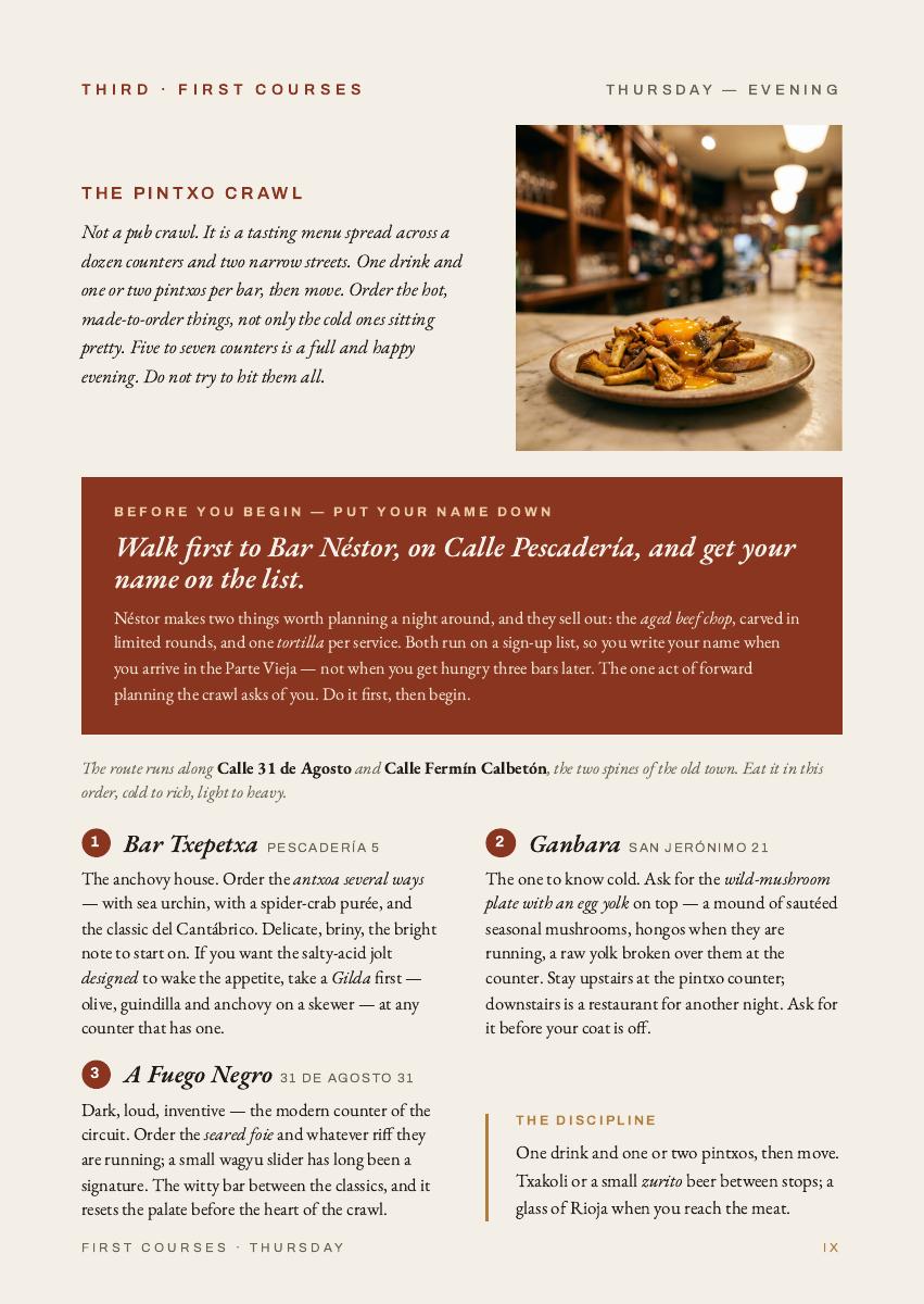 San Sebastián, A Five-Day Menu, 9 of 19