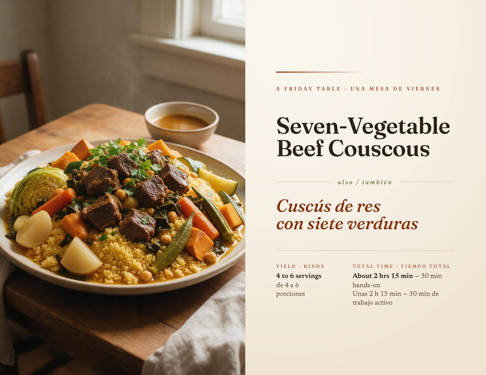 Seven-Vegetable Couscous: the work's own cover.
