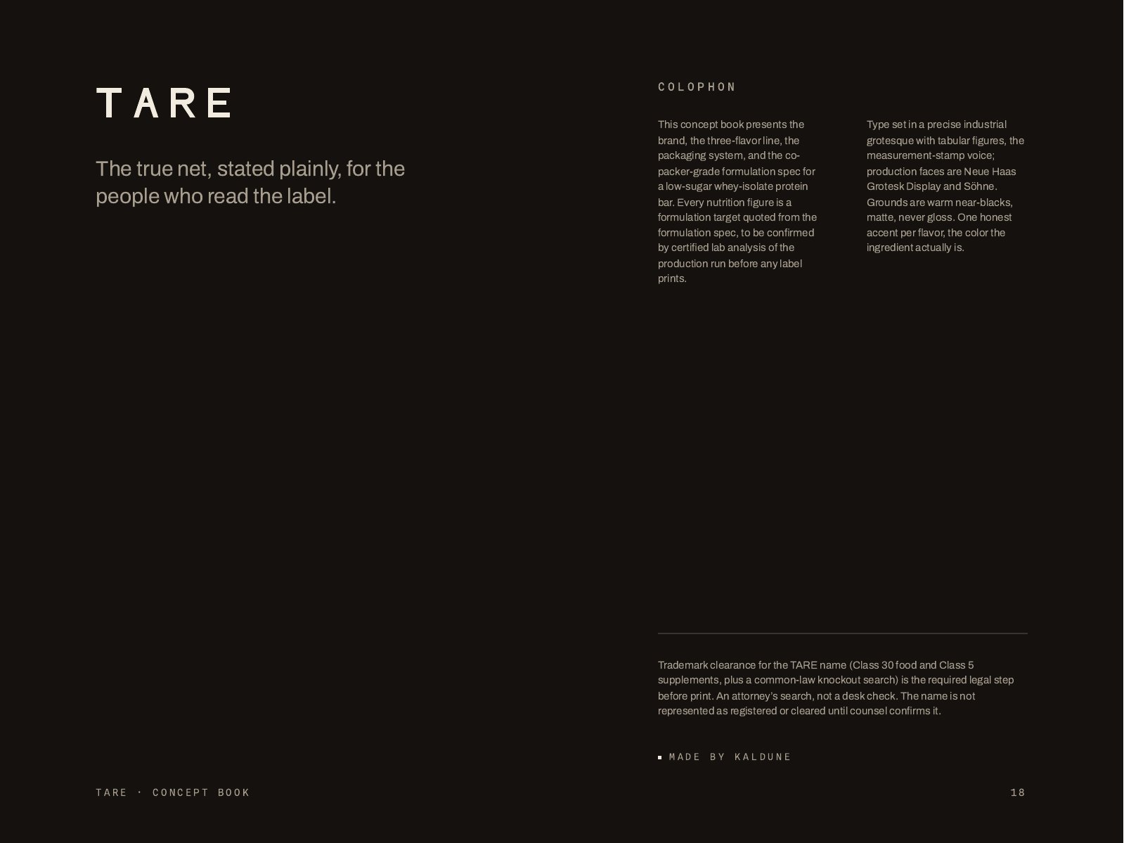 TARE, 18 of 19