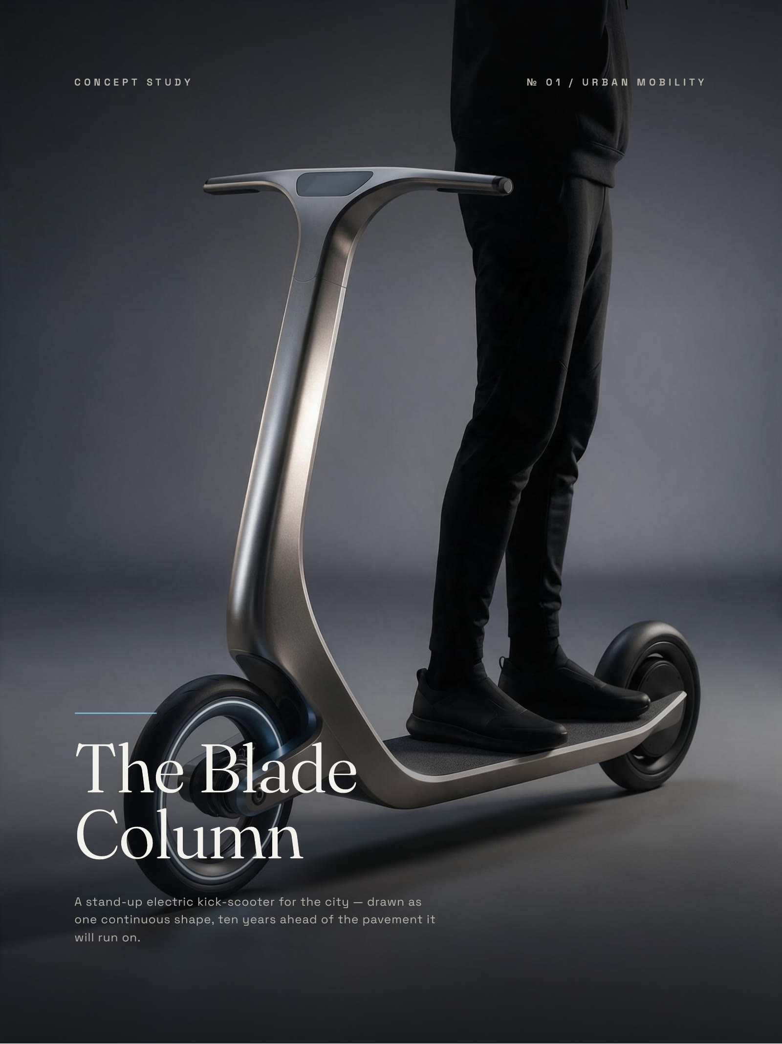 The Blade Column: the work's own cover.
