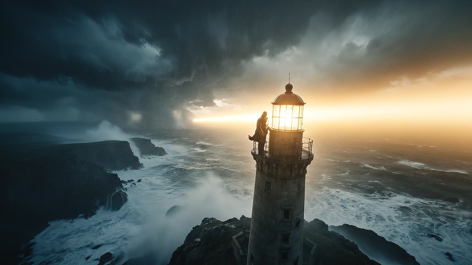 The Lighthouse Keeper: the work's own cover.