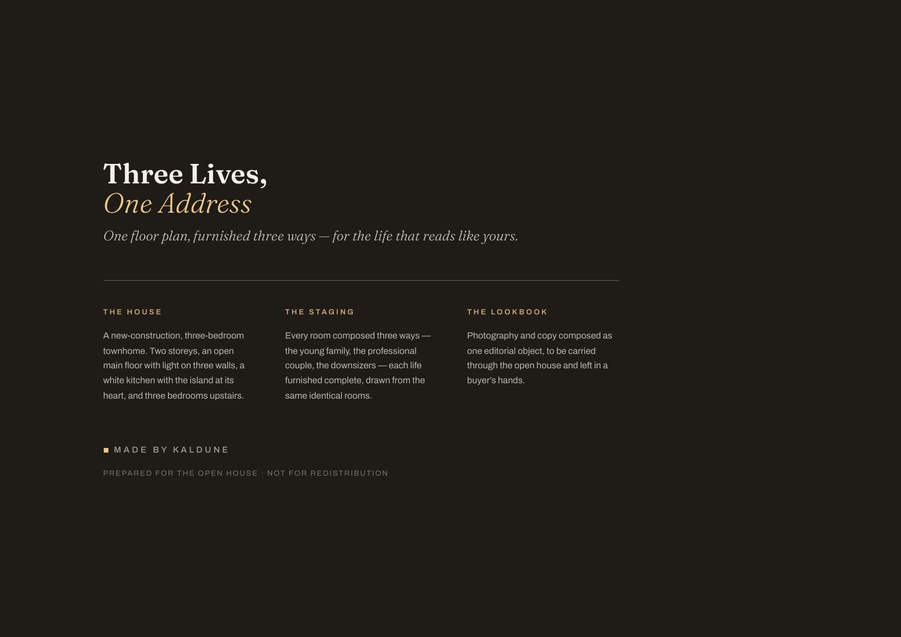 Three Lives, One Address, 25 of 28