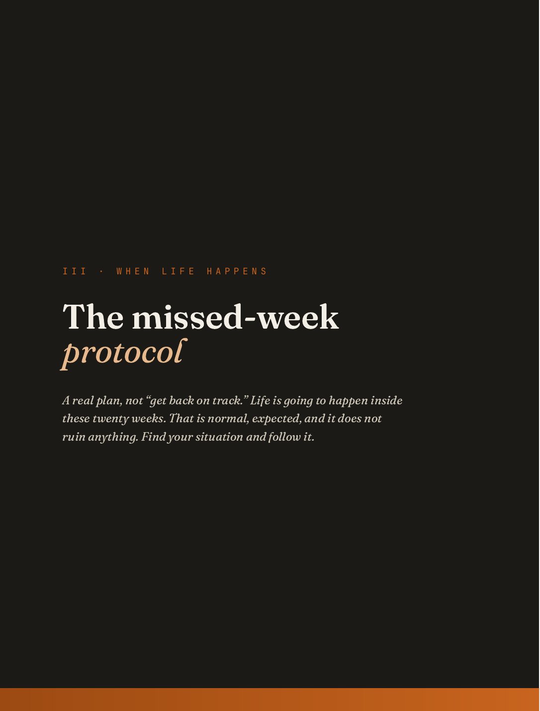 The Twenty-Week Plan, 14 of 30