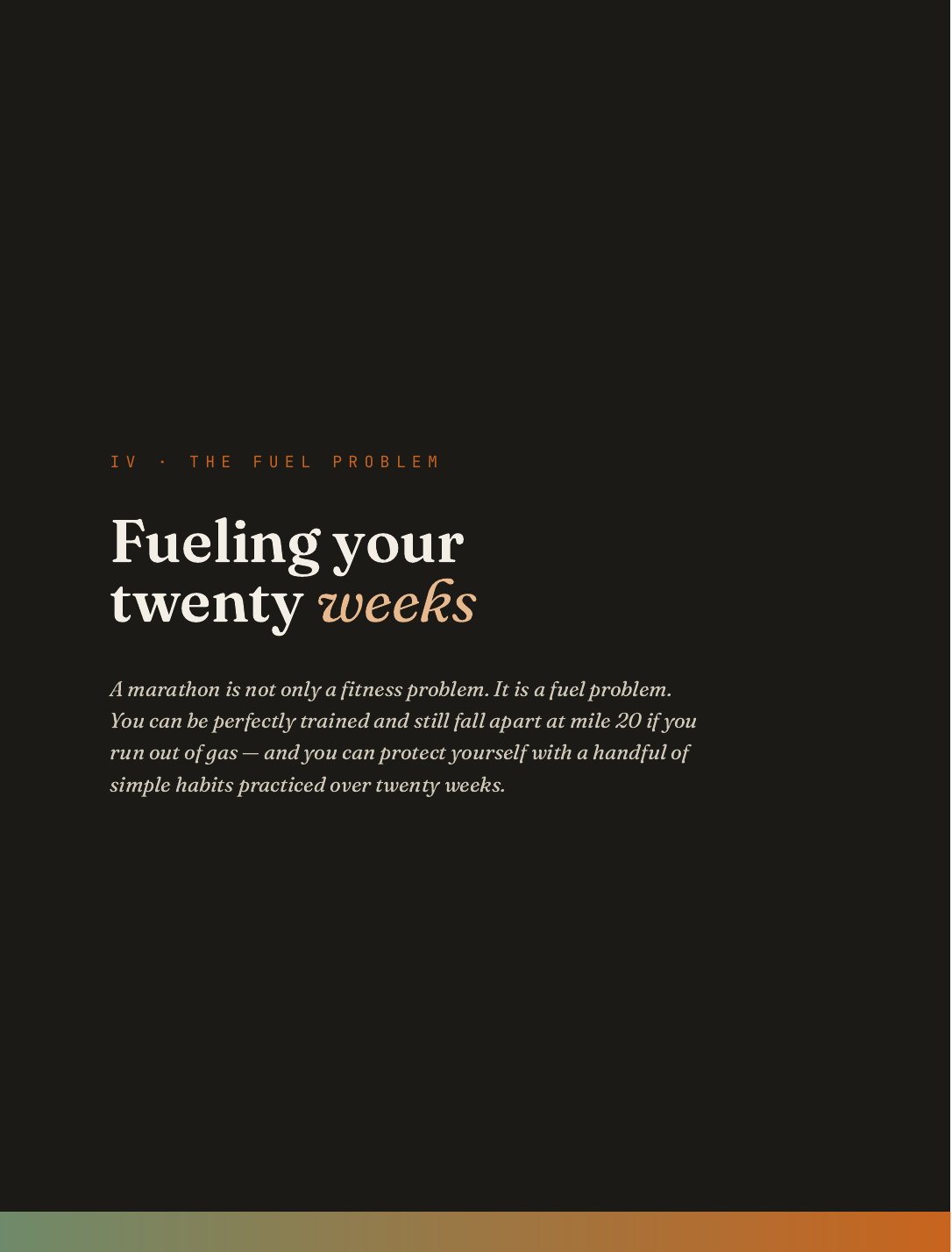 The Twenty-Week Plan, 16 of 30