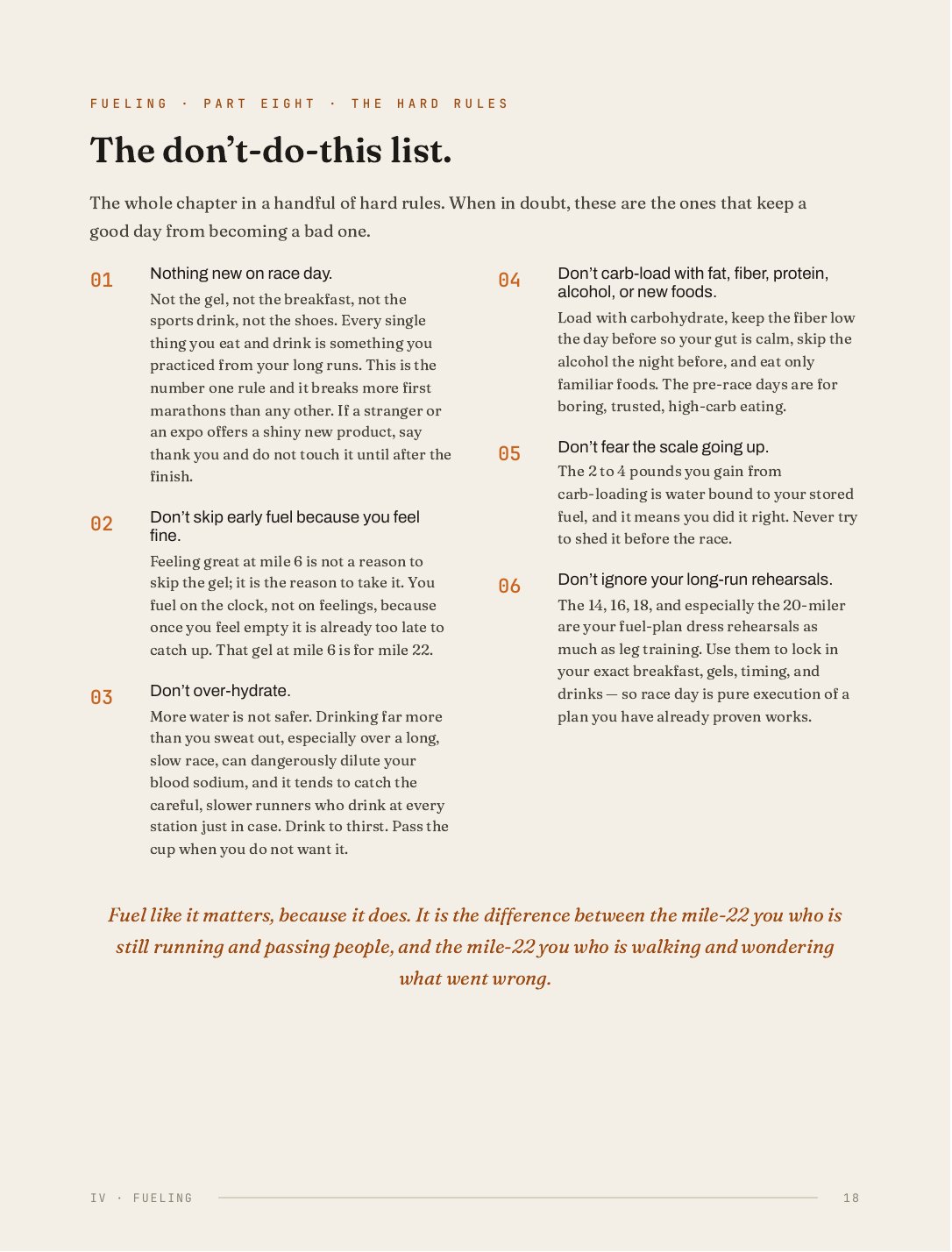 The Twenty-Week Plan, 26 of 30