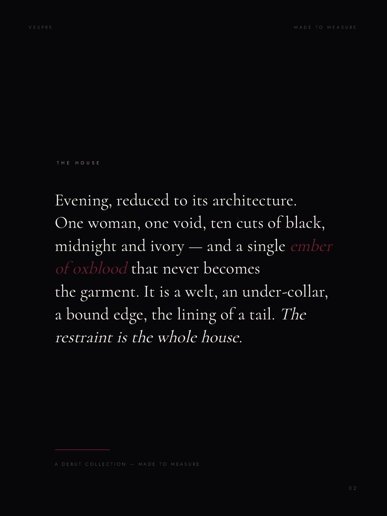 VESPRE: The House Debut, 2 of 16