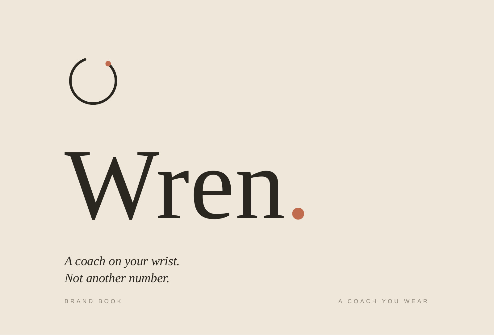 Wren: the work's own cover.