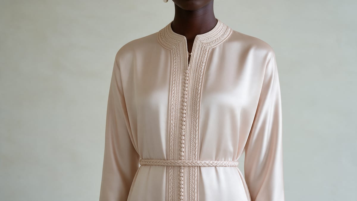 Kaftan B — the detail (tonal randa)