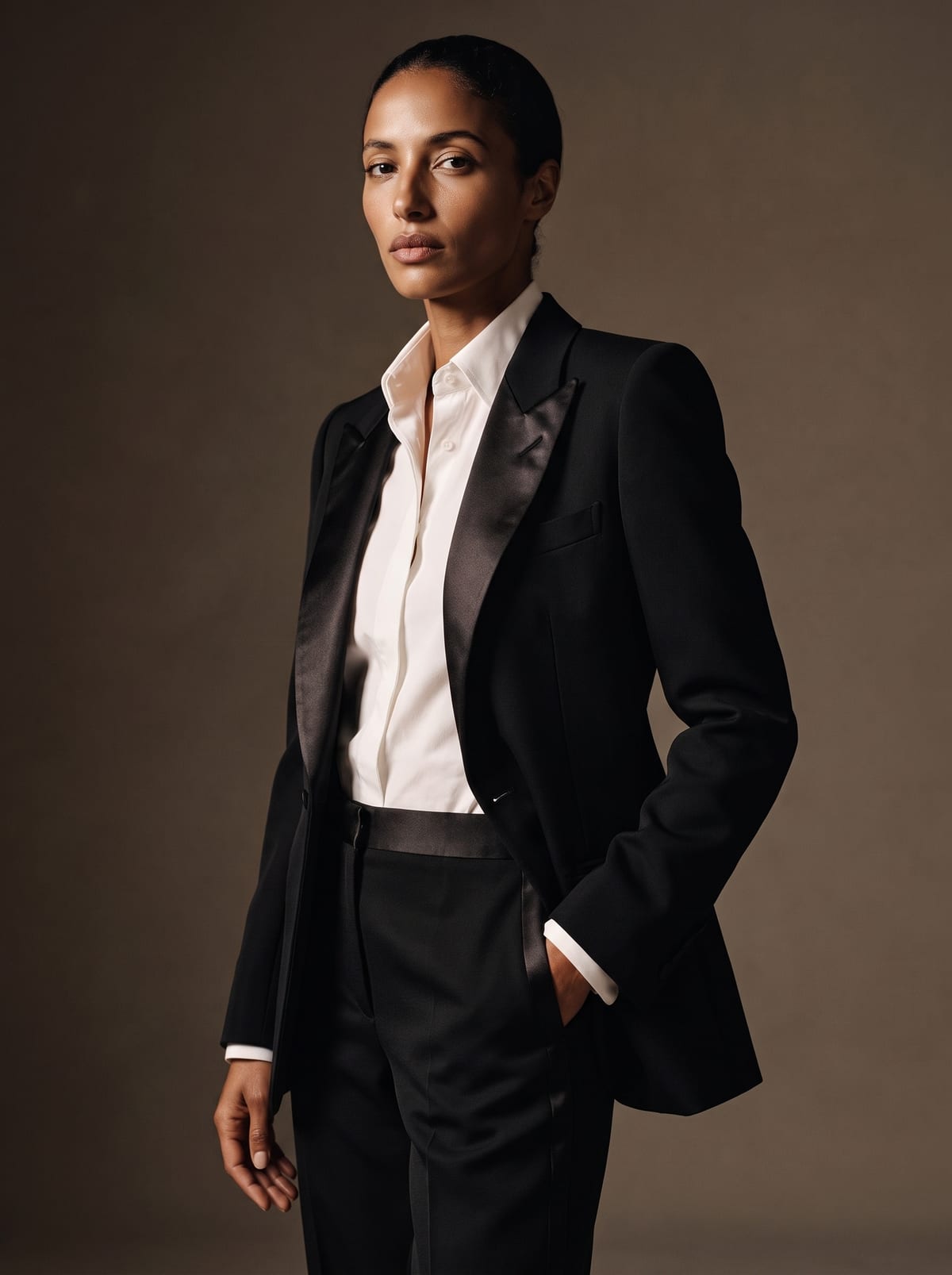 Worn — the muse in Le Smoking